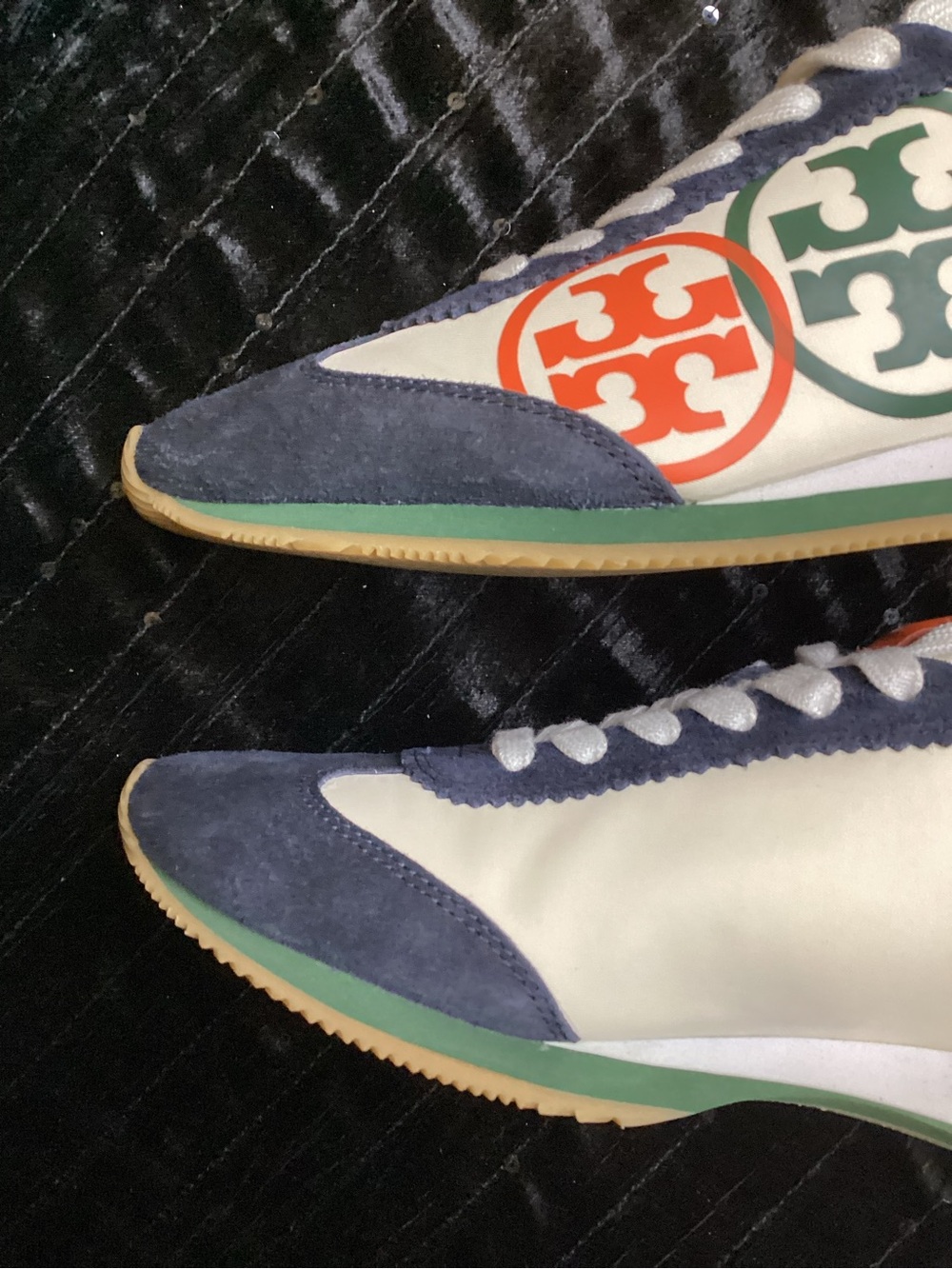 Vintage Tory Burch Hank Trainer Multicolor Logo Retro Runner Sneakers 8 - Picture 8 of 12